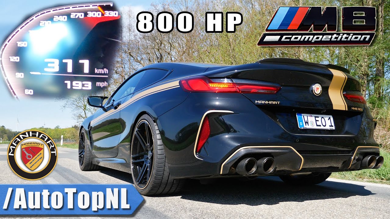 Bmw M8 Competition 3hp Manhart 0 311km H Acceleration Top Speed By Autotopnl Youtube