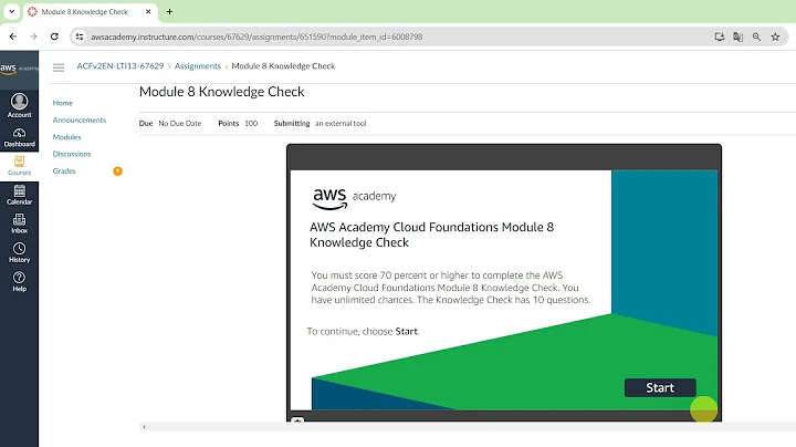 Module 8 Knowledge Check | AWS Databases | AWS Academy | AWS cloud foundations| Amazon AWS
