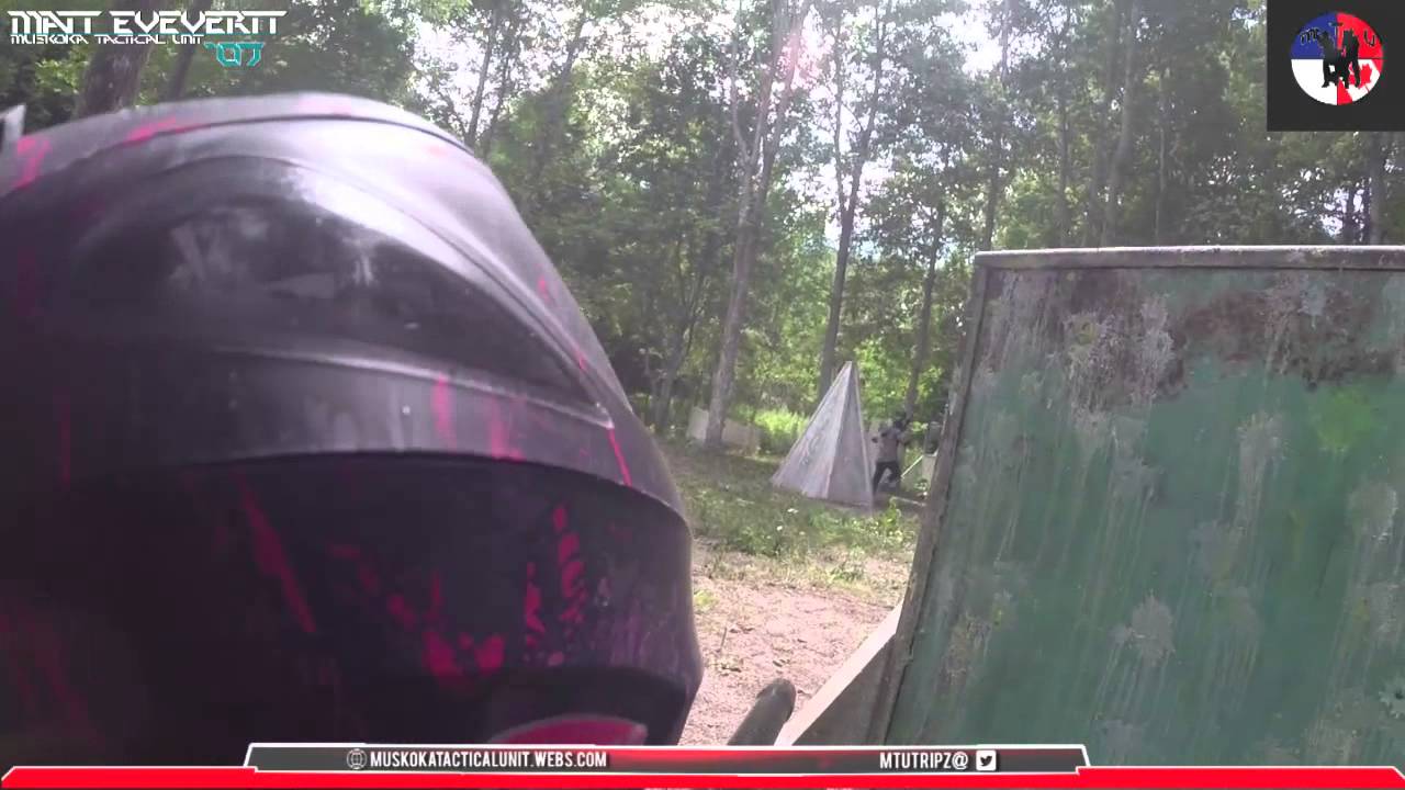 paintball at Wasaga Race to the middle round .2 YouTube