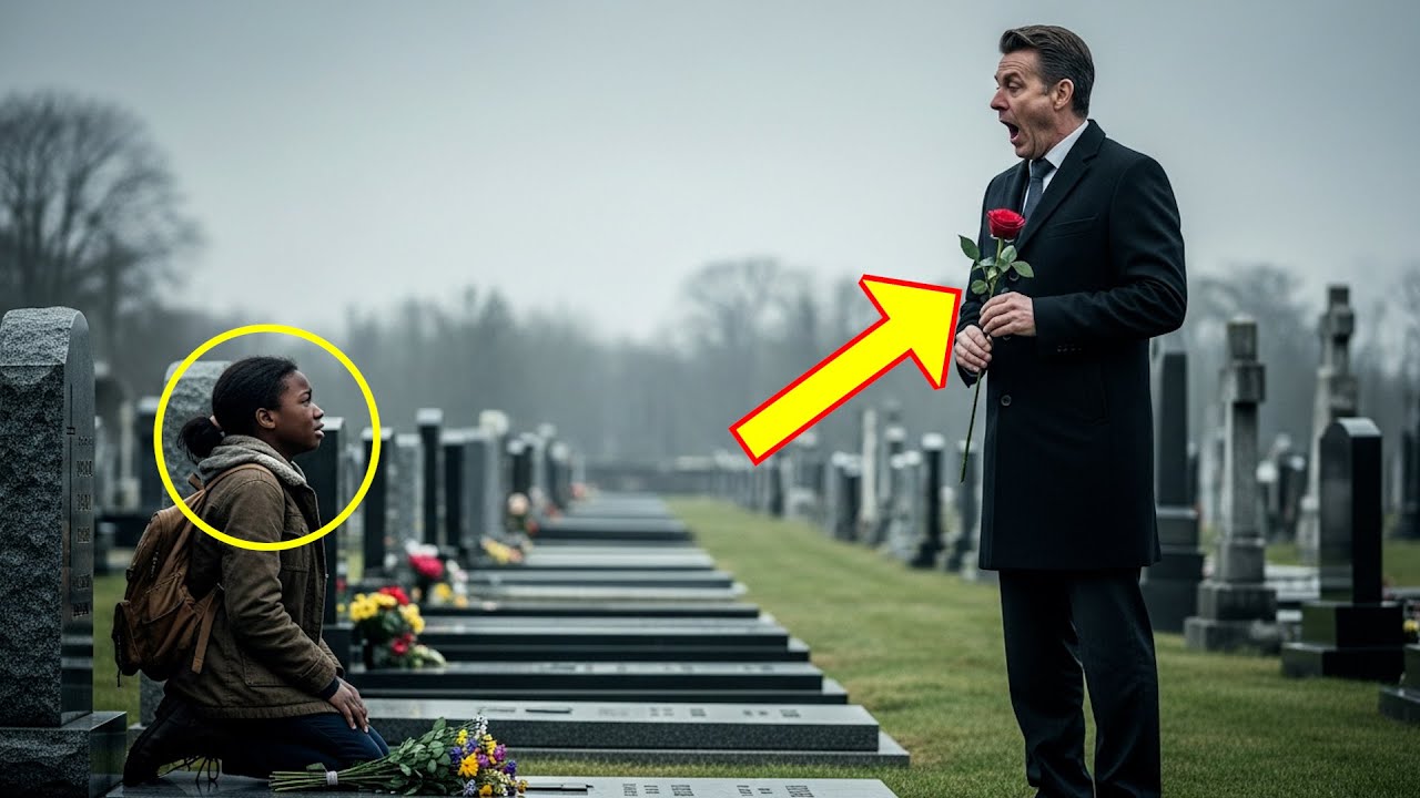 BILLIONAIRE VISITS HIS DAUGHTER’S GRAVE AND SPOTS A BLACK GIRL WEEPING, THEN SHE SAID SOMETHING SHOC