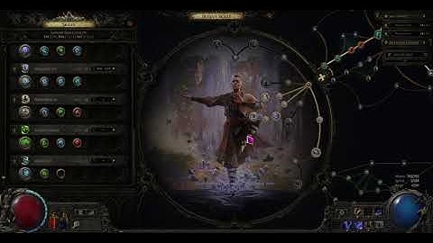 Poe2 5 Div budget build Monk 3 elemental tempest furry x trial of chaos boss lvl80 hp10m