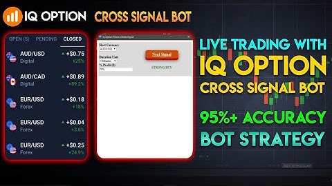 LIVE TRADING WITH IQ OPTION CROSS SIGNAL ROBOT | STRATEGY #iqoption #binarytrading