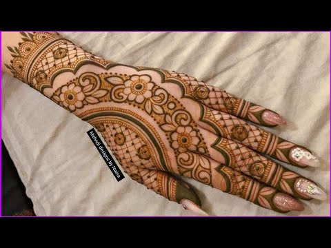 Latest Bridal Henna Design || Beautiful easy Bridal Mehndi Design || easy mehndi for beginners