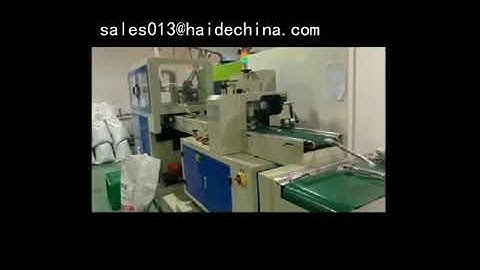 Single spoon packing machine on line injection molding machine