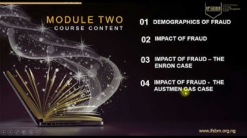 Module 2 Introduction - Forensic Accounting and Fraud Examinations