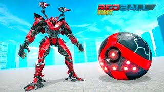 Robot Berubah Jadi Bola Dan Mobil Balap | Red Ball Robot Car Transform : Robot War screenshot 2