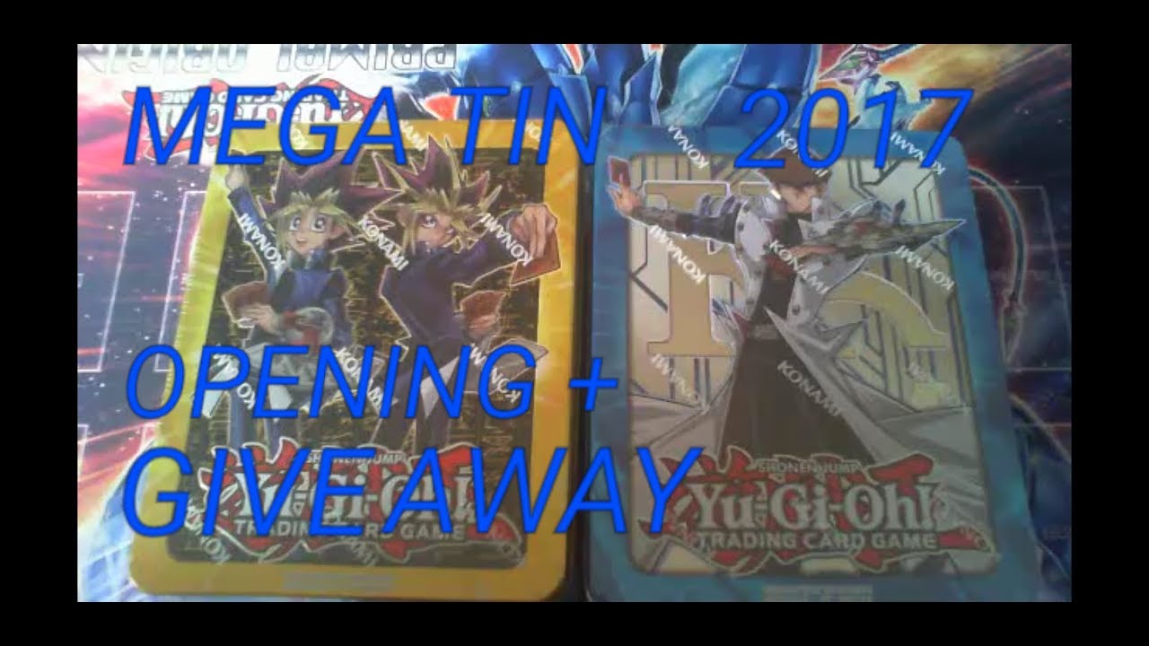 EPIC Yu-Gi-Oh MEGA TIN 2017 GIVE AWAY and Awsome Mega Tin 2017 Opening