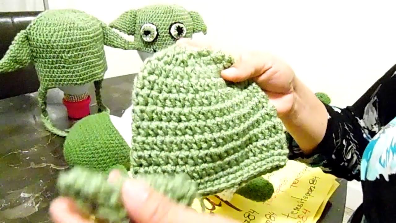 Crochet Hat Baby Yoda Tutorial Gorro En Crochet De Bebe Yoda Tutorial Youtube