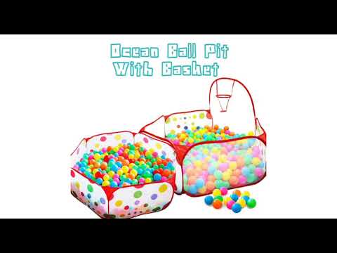 Ocean Ball Pit Baby Playpen Children Toy Tent Ball Pool with Basket Outdoor Toys for Children