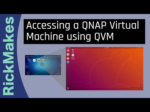 QVM का उपयोग करके QNAP वर्चुअल मशीन तक पहुँचना