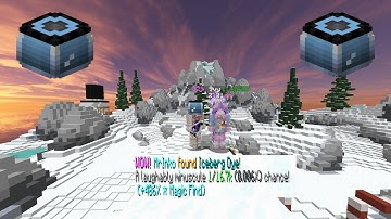 Dropping Iceberg Dye in Hypixel Skyblock | Dye 4/38