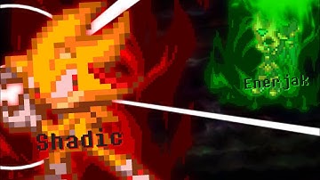 SUPER SHADIC VS CHAOS ENERJAK wip | stick nodes sprite animation