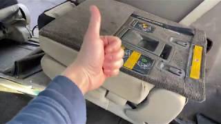 Toyota Sienna Manually Release/Unlock Third Row Rear Seat Workaround Handle Broken Stuck
