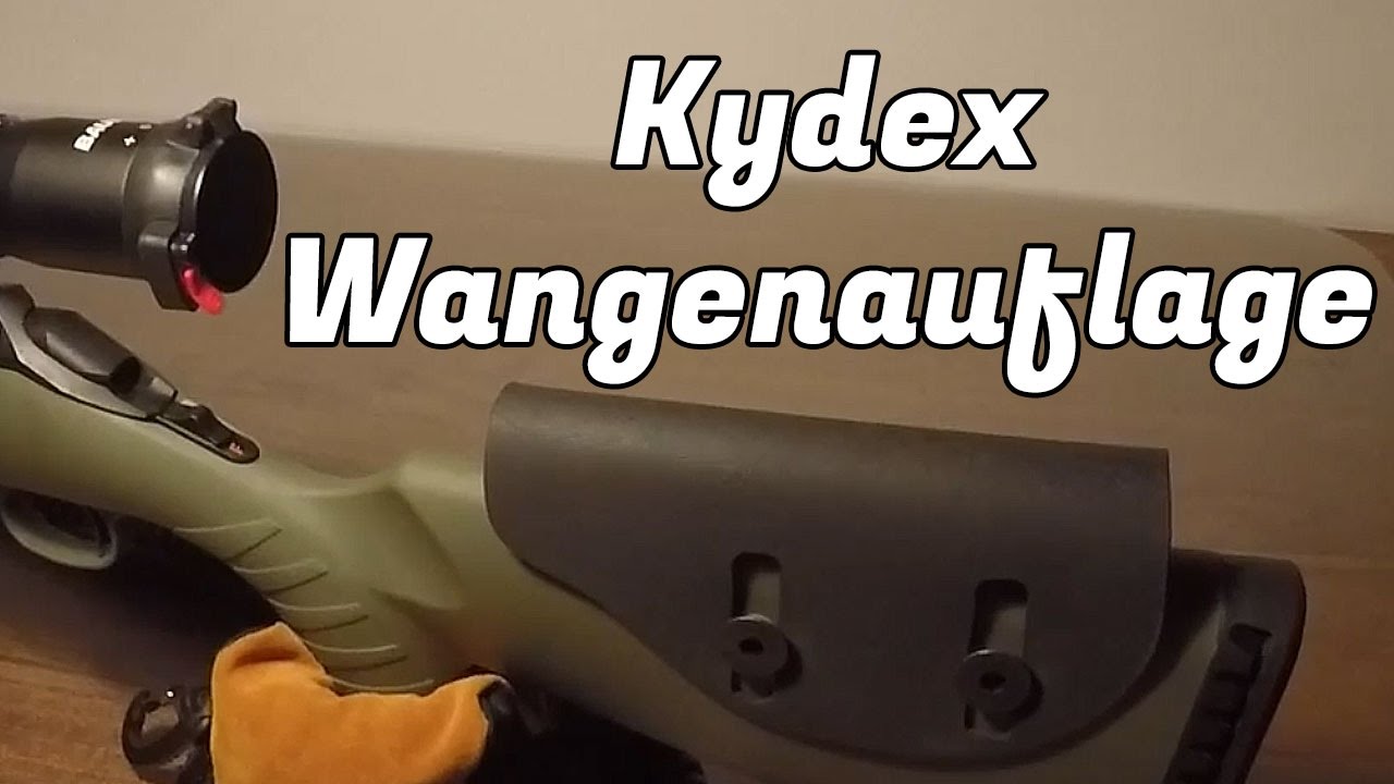 Kydex Cheek Riser Pattern DIY Verstellbare Wangenauflage aus Kydex (Kydex cheek rest riser) - YouTube