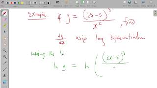 Sec12.5 Logarithmic differentiation