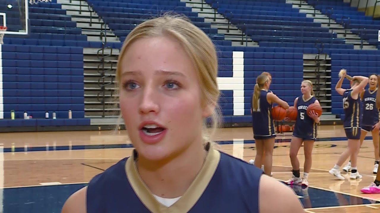 Norwell senior guard Kennedy Fuelling full practice interview 12/7/2023