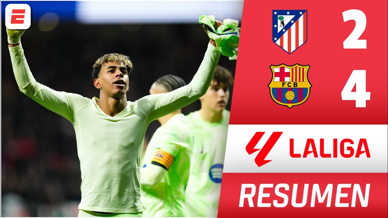 BARCELONA logró REMONTADA MEMORABLE 4-2 ante ATLÉTICO DE MADRID y demuestra QUIÉN MANDA en La Liga