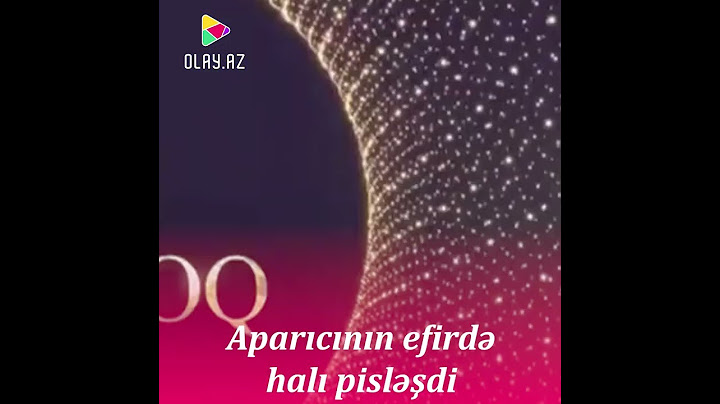 Aparıcının efirdə halı pisləşdi