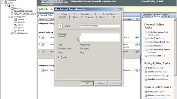 ISA Server 2006   Configuring the Firewall