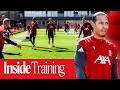 Inside Training: Gym work, free-kicks &amp; a call-out screamer from Robertson!