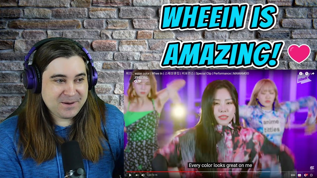 Reacting to Wheein!  "휘인 (Whee In) - water color" + performance video!