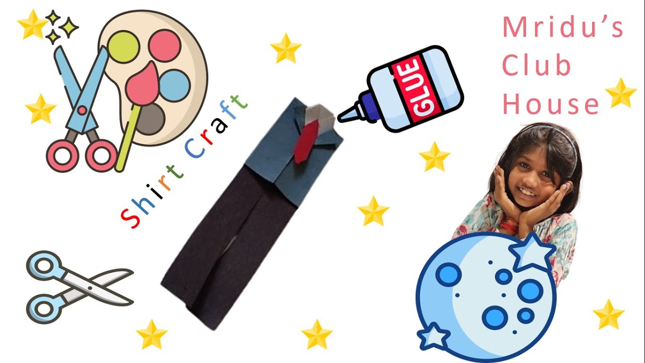 DIY Make Shirt using Paper Origami Paper Craft for Kids Art and