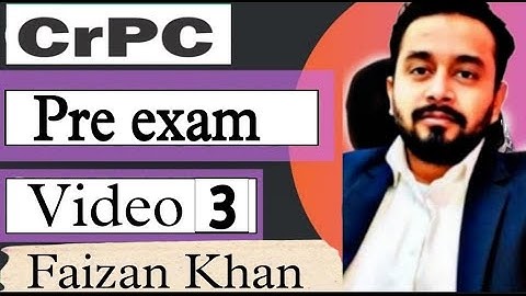 Code of Criminal Procedure,1973 for upcoming  PRELIMINARY Exams (Video 3) #faizan_khan # judiciary