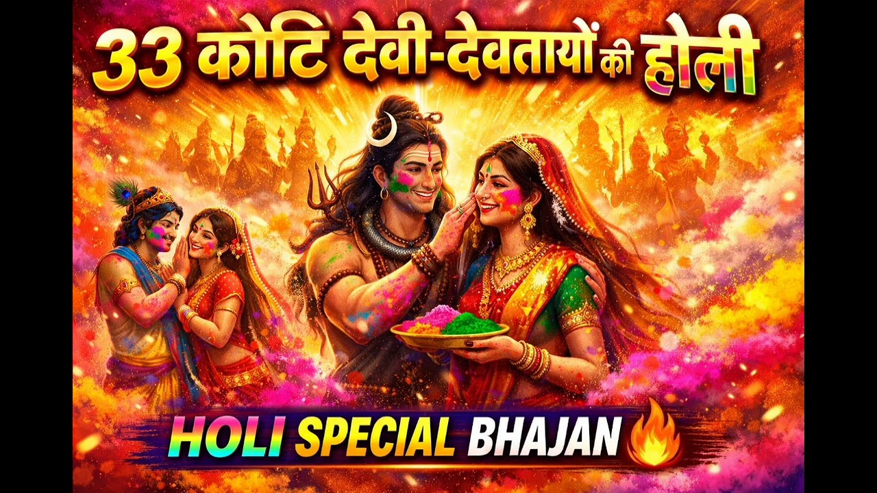 Holi Special Bhajan 33 कोटि देवी-देवताओं की होली | Shiv Parivar | Ram Krishna | Devi Holi Song 2026