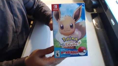 Pokemon Lets Go Eevee With Pokeball Plus Controller Unboxing