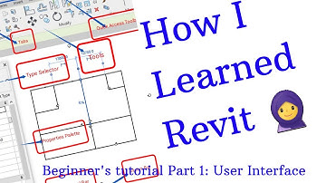 How to learn Revit Quickly & Easily - Revit Beginner Tutorial - User Interface Part 1
