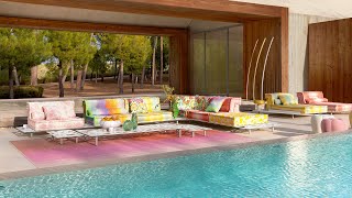 Mah Jong Outdoor sofa, designed by Hans Hopfer