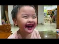 Baby eating thanh long