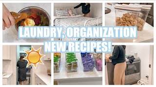 *NEW!* SAHM HOMEMAKING MOTIVATION! LAUNDRY, ORGANIZATION, NEW RECIPES, CLEANING // Rachel K