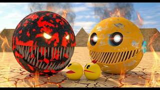 Pacman Multiverse Battle ⚡ Robot Pacman vs Cartoon Cat vs Ms Pacman vs Monster Pacman
