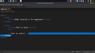 HTML tutorial for beginners tutorial 4  - Formatting Tags in HTML