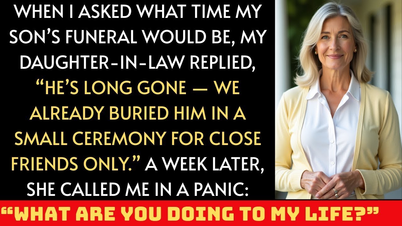When I asked what time my son’s funeral would be, my daughter-in-law replied, “He’s long gone...