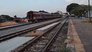 ดูรถไฟที่สถานีราชบุรี รถด่วนพิเศษทักษิณที่37/45เเละรถด่วนพิเศษทักษิณารัถย์ที่31 28เม.ย.67