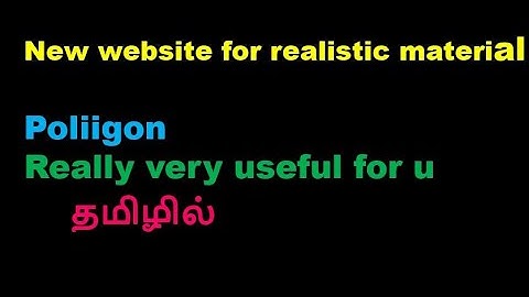 3dsmax tutorial -Realistic material from poliigon in tamil