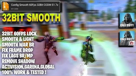 SMOOTH 60FPS CONFIG FOR COD MOBILE | 32BIT VERSION ONLY | CODM CONFIG 2023