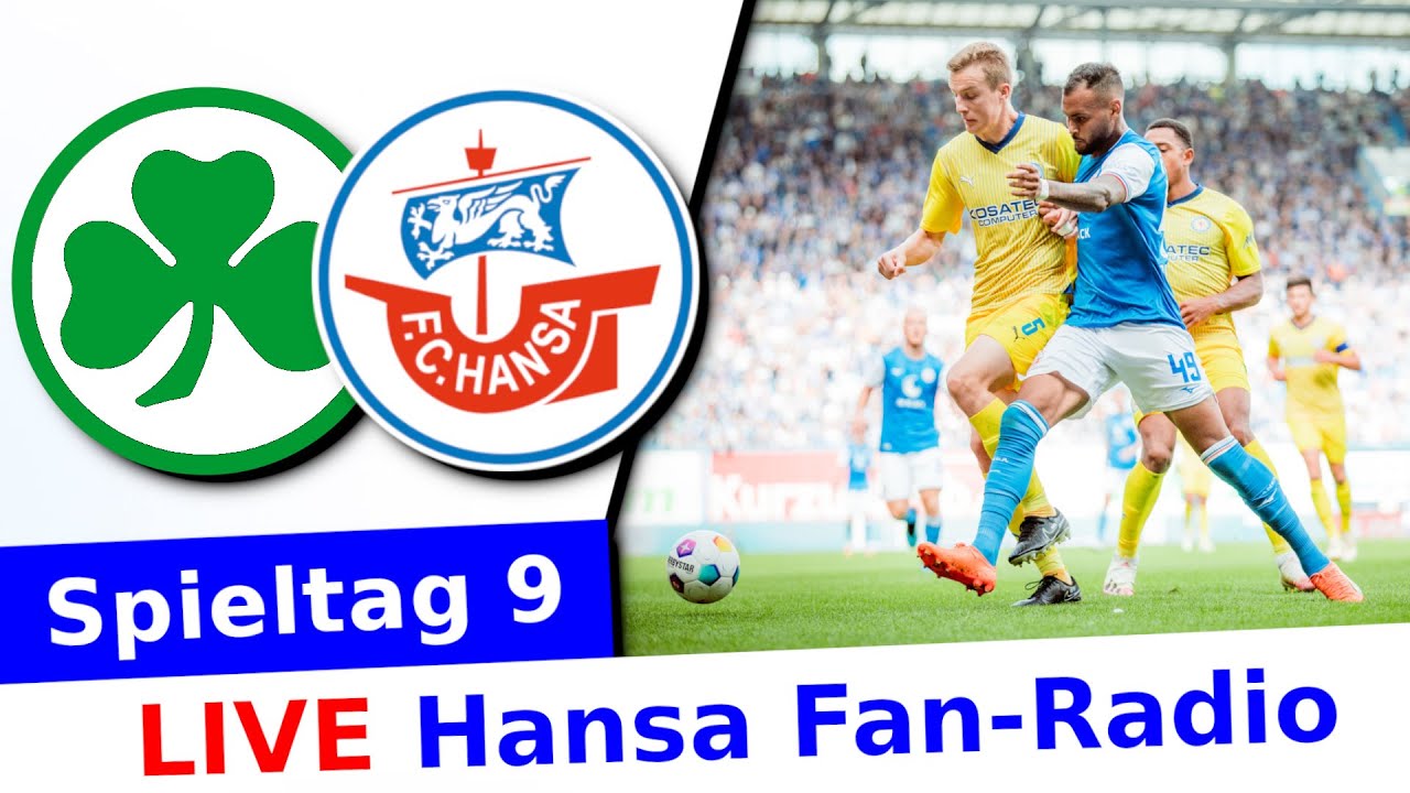Greuther Fürth 10 Hansa Rostock Spieltag 9 Hansa Radio - LIVE Rostocker Fankurve