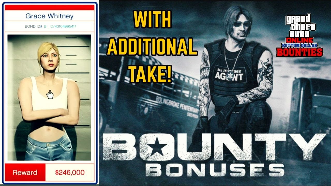 GTA Online Most Wanted: Grace Whitney Bounty with Additional Take | Bail Bounties DOUBLE GTA$ & RP!