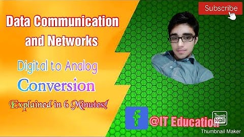 Data Communications and Networks || Digital to Analog Conversion||Hammad Nazir||