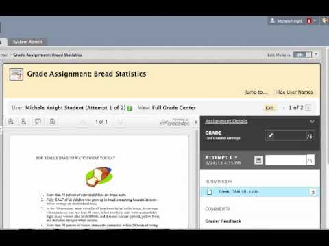 Blackboard Inline Grading Plugin