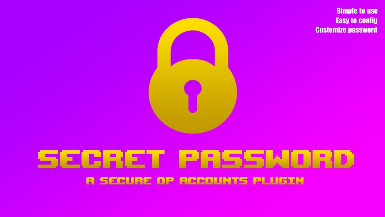 [1.7 - 1.12.1] Secret Password - Security an account has op - YouTube