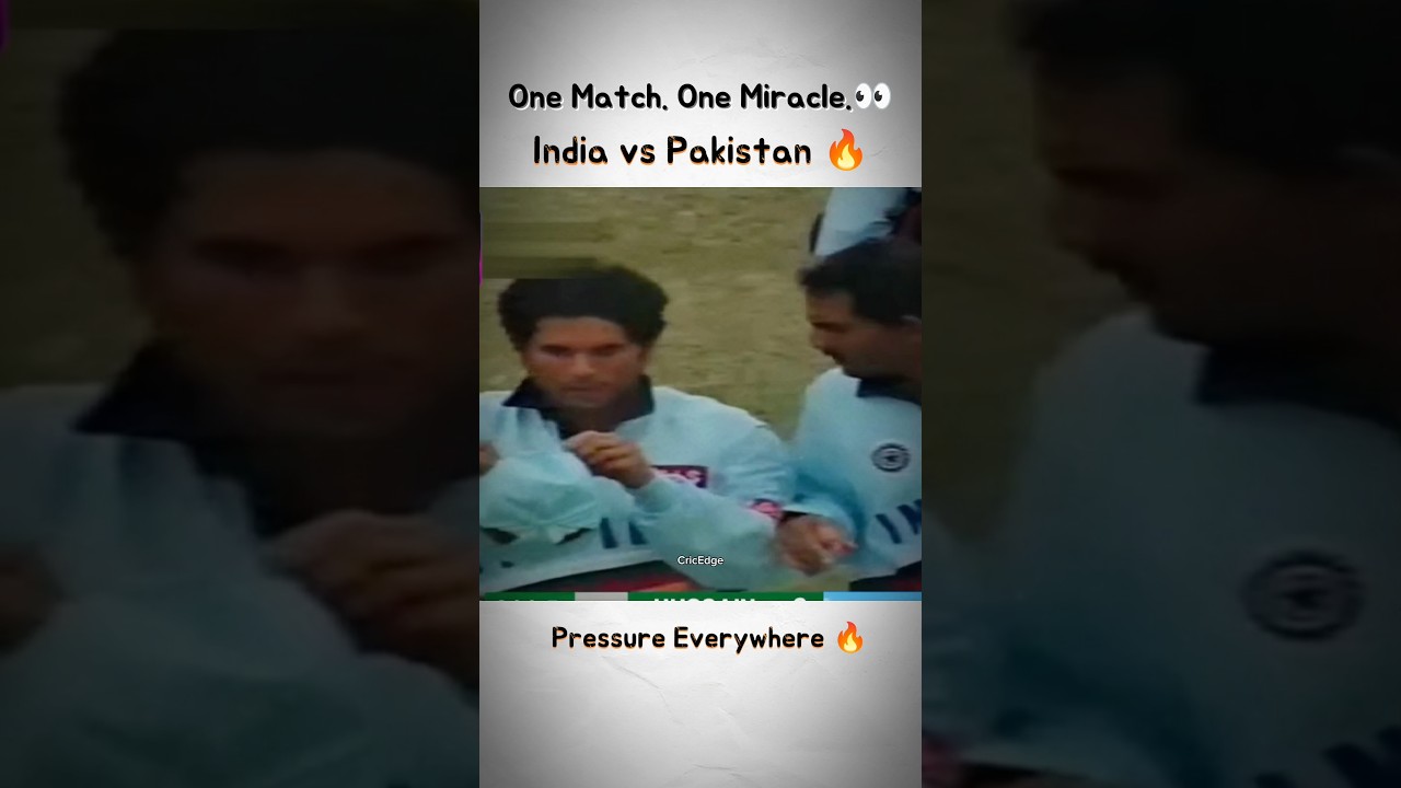 India vs Pakistan 1998 Final Was Absolute Cinema - Analysis 🎬🏏