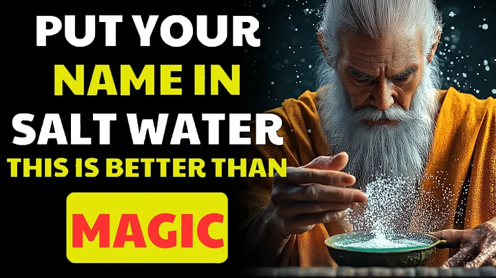 CONFIRMED! Put YOUR NAME in SALT WATER and get ready to have everything you want| BUDDHIST TEACHINGS
