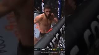 Islam Makhachev Putting in work on Alex Volkanovski #shortsfeed #highlights #youtubemusic