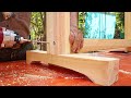 Outdoor Tables Combine Waterfall // Woodworking Project Great For Those Who Want Closeness To Nature