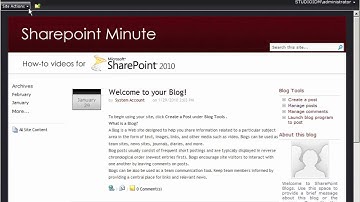 SharePoint Minute - Edit Global Navigation