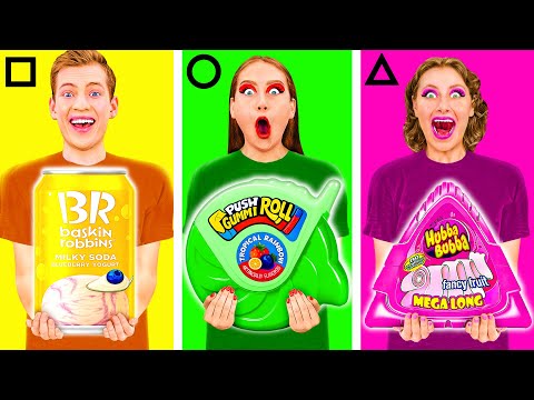 Geometric Shape Food Challenge | Tasty Kitchen Hacks KiKi Challenge